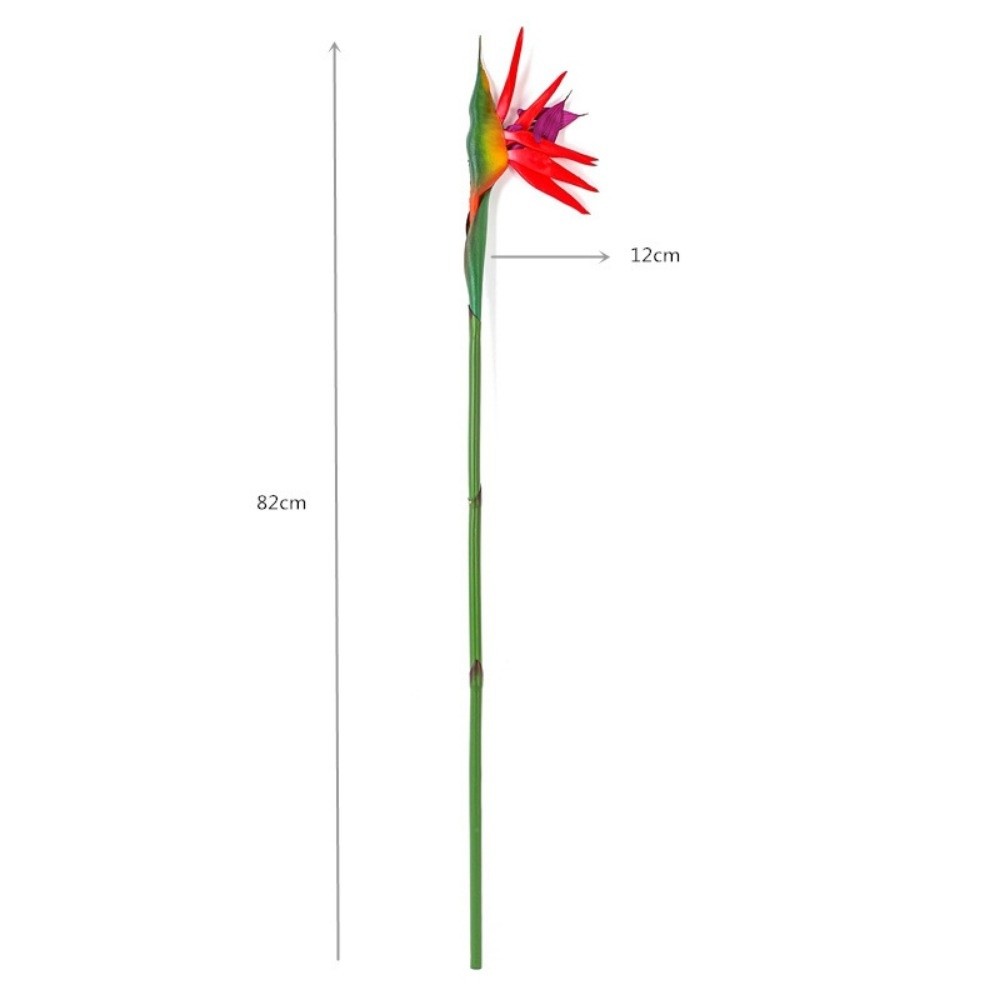 Bird Paradise Strelitzia - Sztuczne kwiaty strelitcji na długim łodygu,