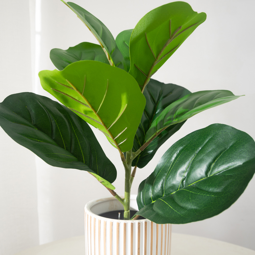 38cm 9 widelców Sztuczne rośli – Ficus Lyrata Tree recenzja i cena